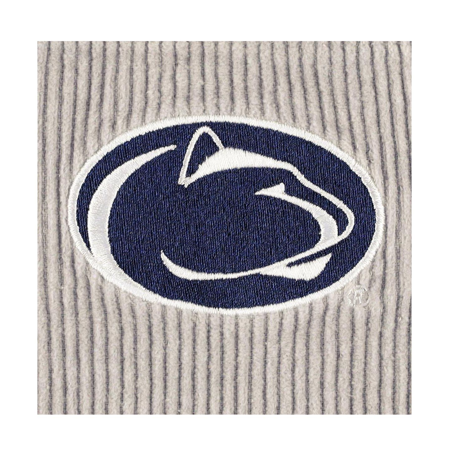 Женские куртки Gameday Couture Gray Distressed Penn State Nittany Lions Vintage-Like Wash Corduroy Full-Snap Hooded Shacket — фото 2