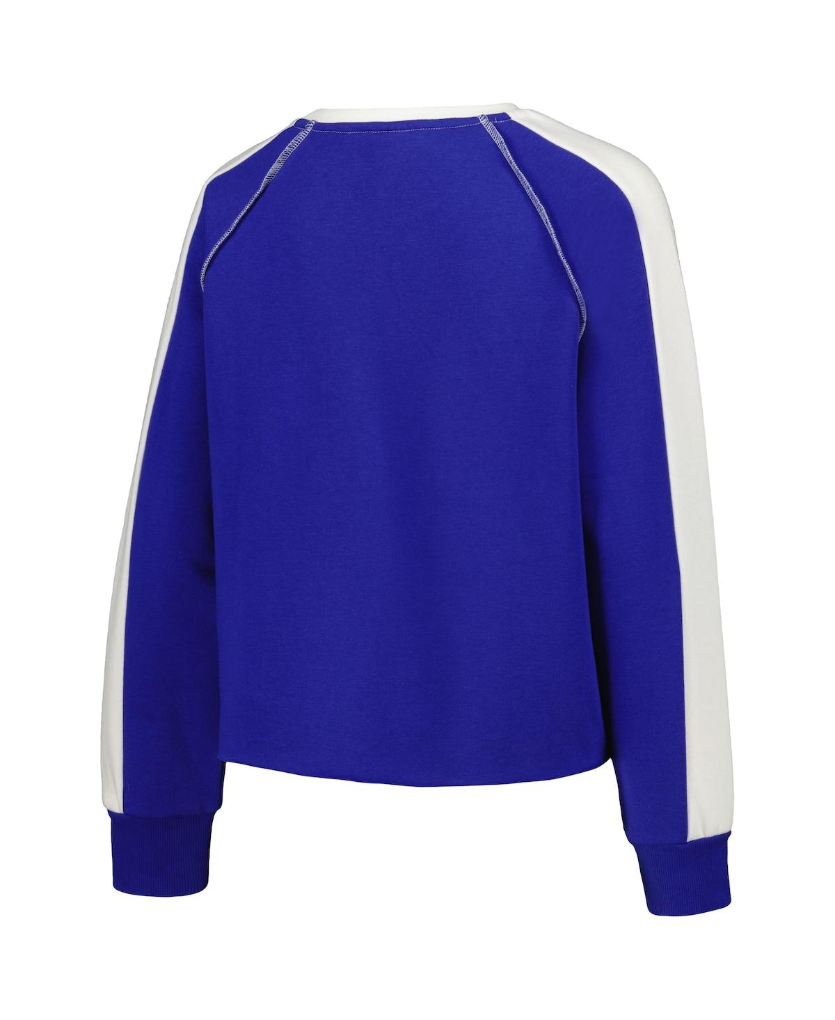 Shop Gameday Couture Women's  Royal Kentucky Wildcats Blindside Raglan Cropped Pullover Sweatshirt