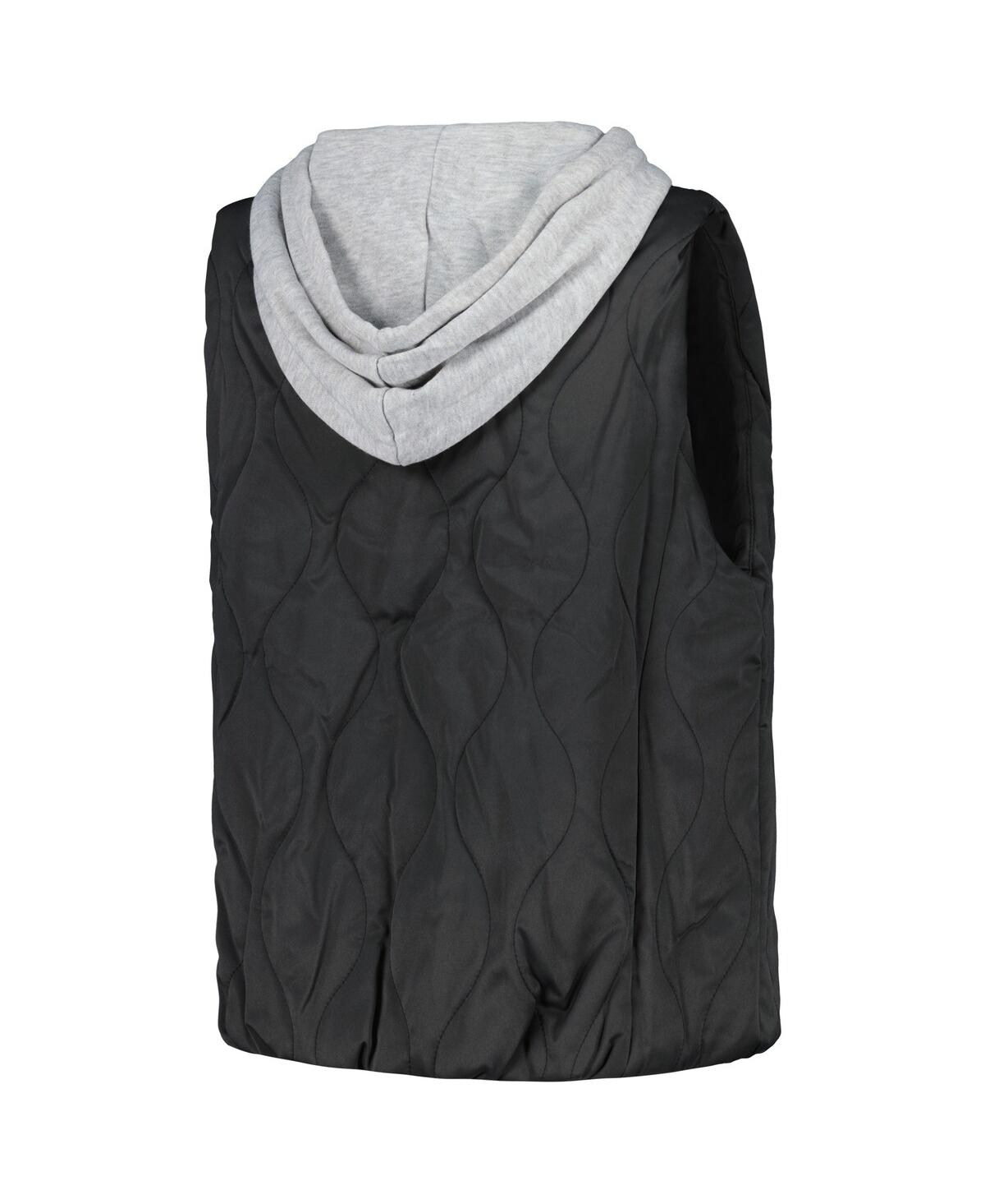 Shop Gameday Couture Women's  Black Florida Gators Headliner Full-snap Hooded Puffer Vest
