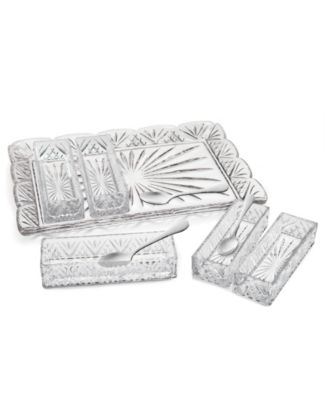 Godinger Dublin Multi 2 Piece Serving Set with Tray & Spoons - Macy's