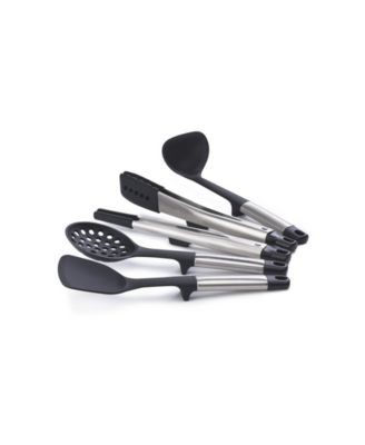 Elevate Fusion 5-Piece Silicone Utensil Set with Storage Stand