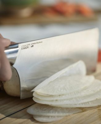 Elevate Fusion 5-Piece Knife, Cleaver and Scissor Set with Beechwood Block