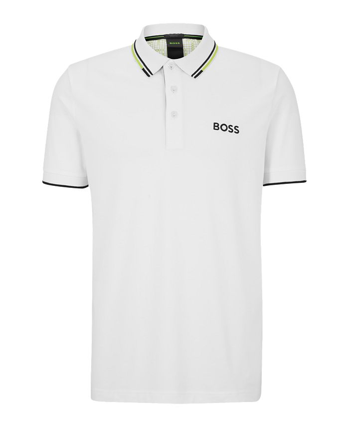 Hugo Boss Men's Contrast Detail Polo Shirt - Macy's