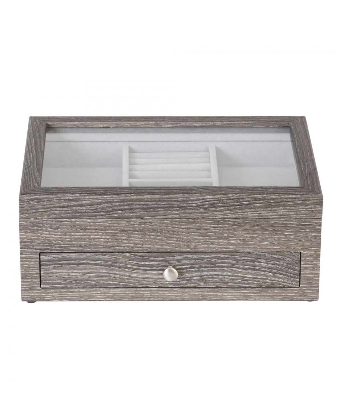 Mele & Co Ardene Jewelry Storage Case Woodgrain Veneer In Gray
