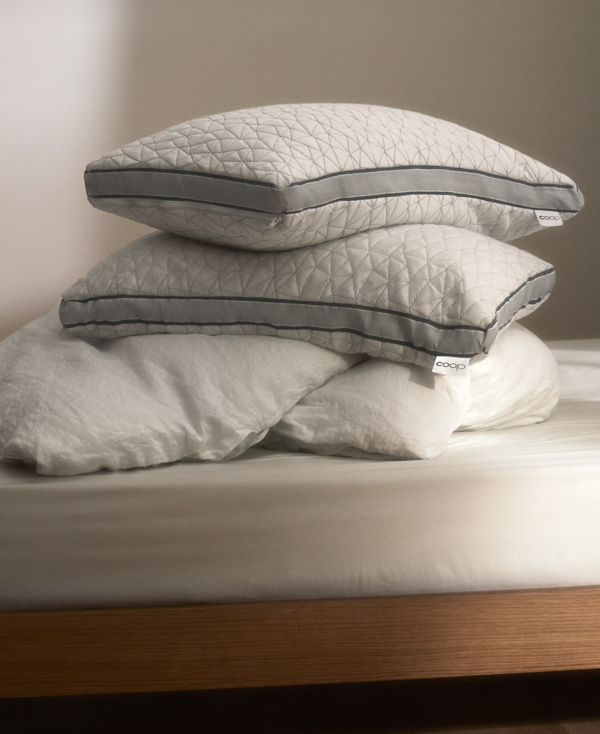 Shop Coop Sleep Goods The Eden Cooling Adjustable Memory Foam Pillow, Queen In White