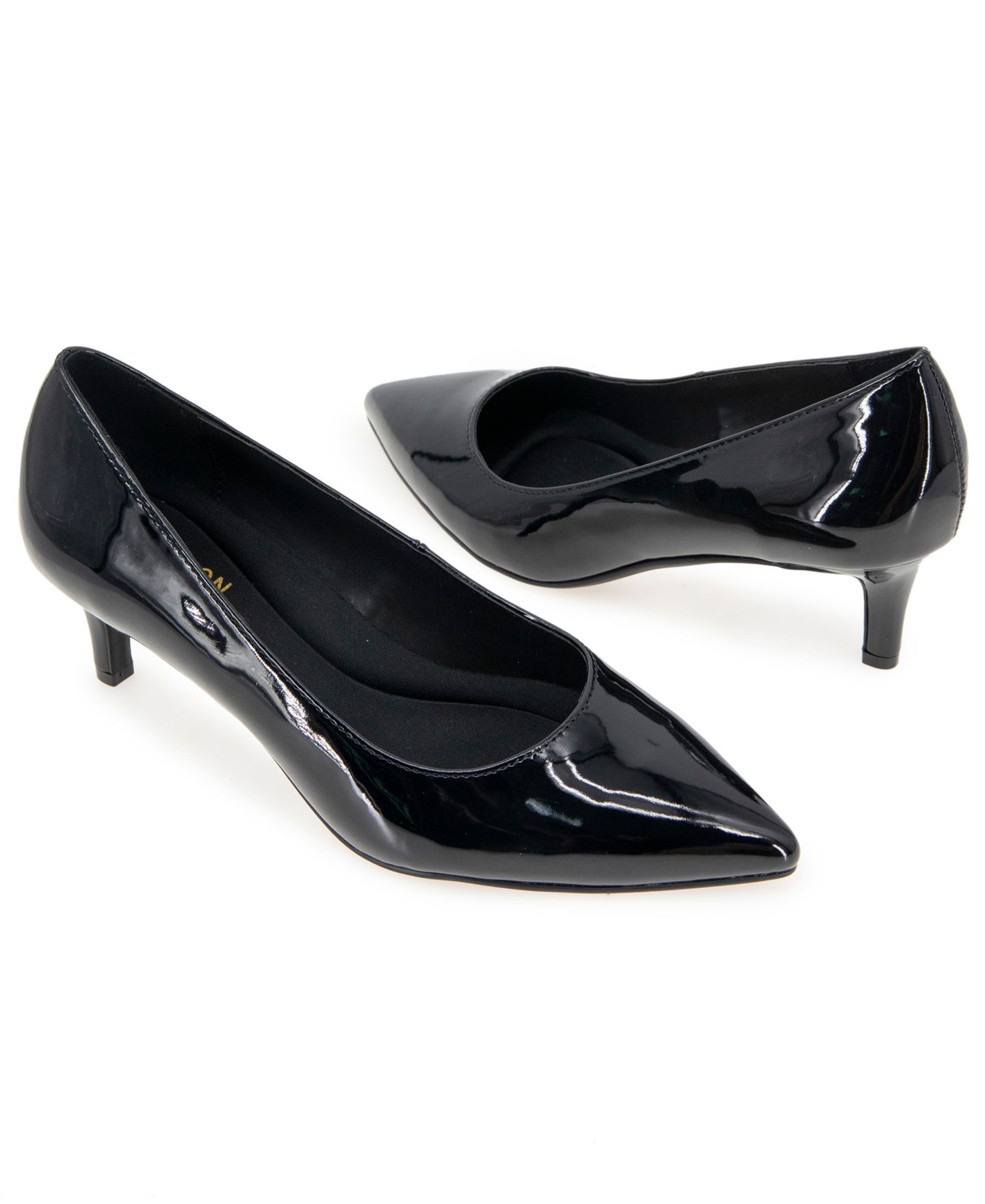 Женские туфли Kenneth Cole Reaction Bexx Kitten Heel, цвет: Чёрный лаковый — фото 7