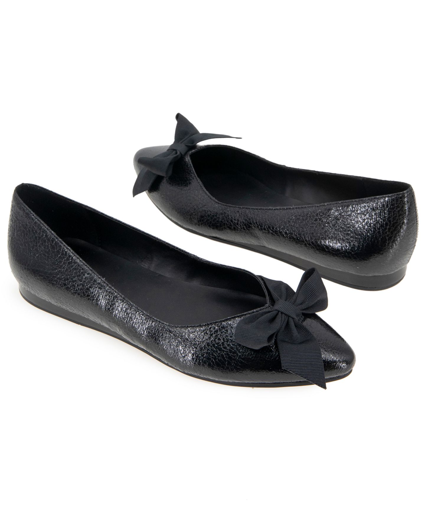 Женские балетки Kenneth Cole Reaction Lily с бантом, цвет: Чёрный — фото 6