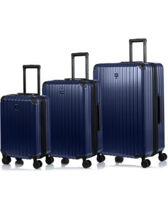 Champs 3 Piece Element Hardside Luggage Set Navy