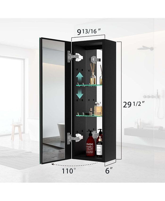 Simplie Fun 30x10 inch Medicine Aluminum Bathroom Medicine