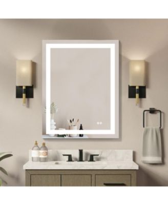 Streamdale Furniture 20x28 Inch LED Lighted Bathroom Mirror With 3S Light Wall Mounted Macy s