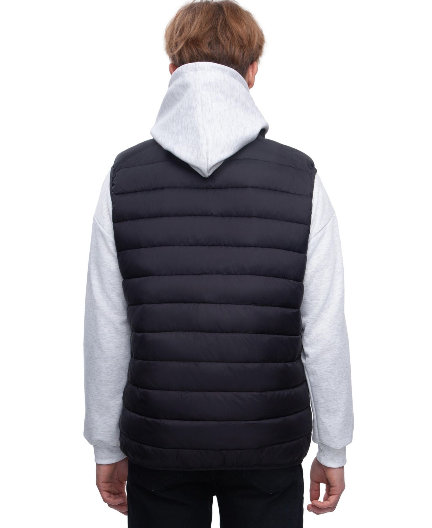 Мужской жилет Rokka&Rolla Lightweight Puffer, цвет: Чёрный — фото 3