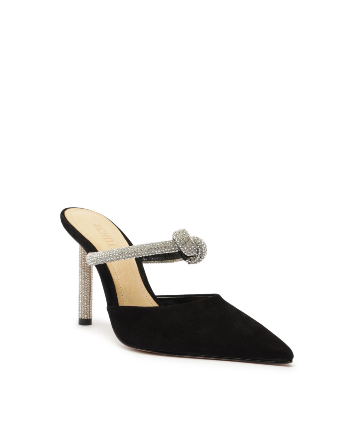 Shop Schutz Women's Pearl Glam Slip-on High Stiletto Heel Pumps In Black