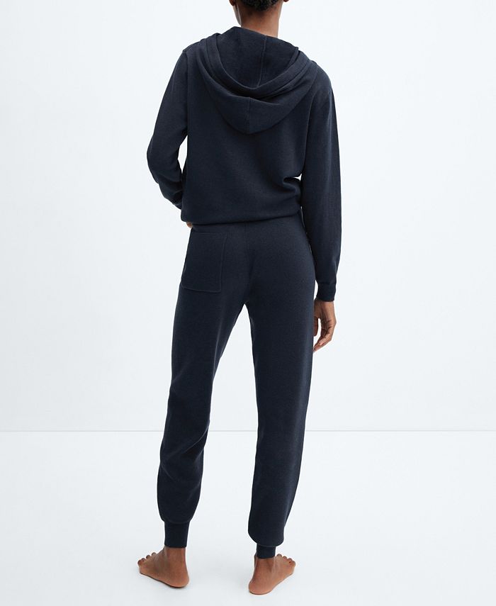 MANGO Women's Cotton Jogger Pajama Pants Macy's