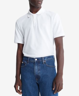 Calvin klein men's pique polo hotsell