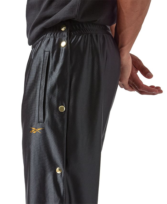 Reebok Men's Basketball Gold-Tone Snap Pants, Created for Macy's - Macy's