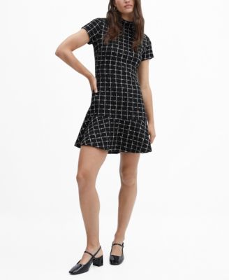 mango short tweed dress Short tweed dress