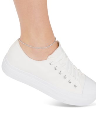 Giani Bernini Rope Chain Ankle Bracelet (2mm) in 18k Gold-Plated Sterling Silver or Sterling Silver, Created for Macy's