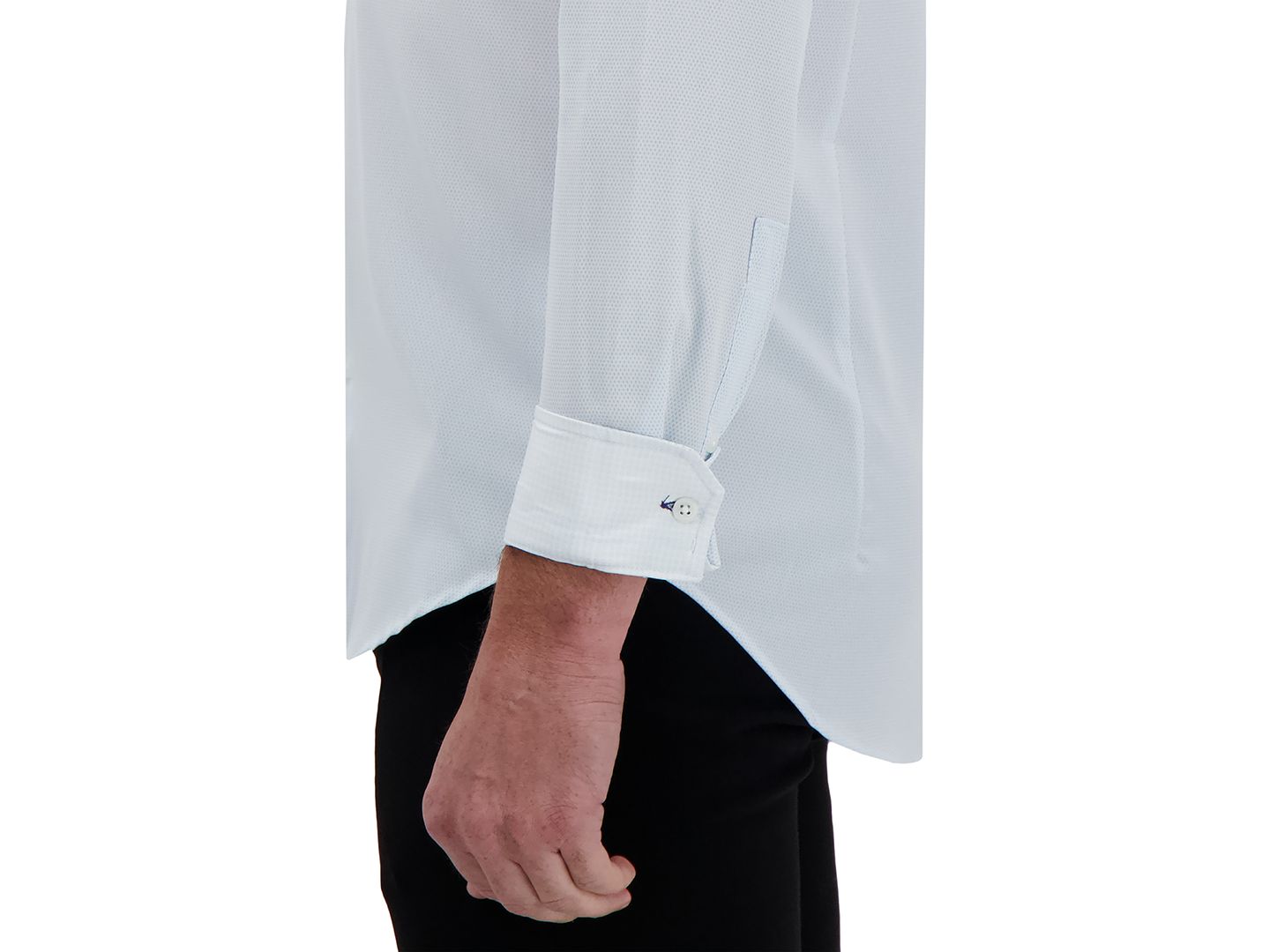 Мужская рубашка Report Collection Slim-Fit Motif-Print Dress Shirt, цвет: Светлый синий — фото 3