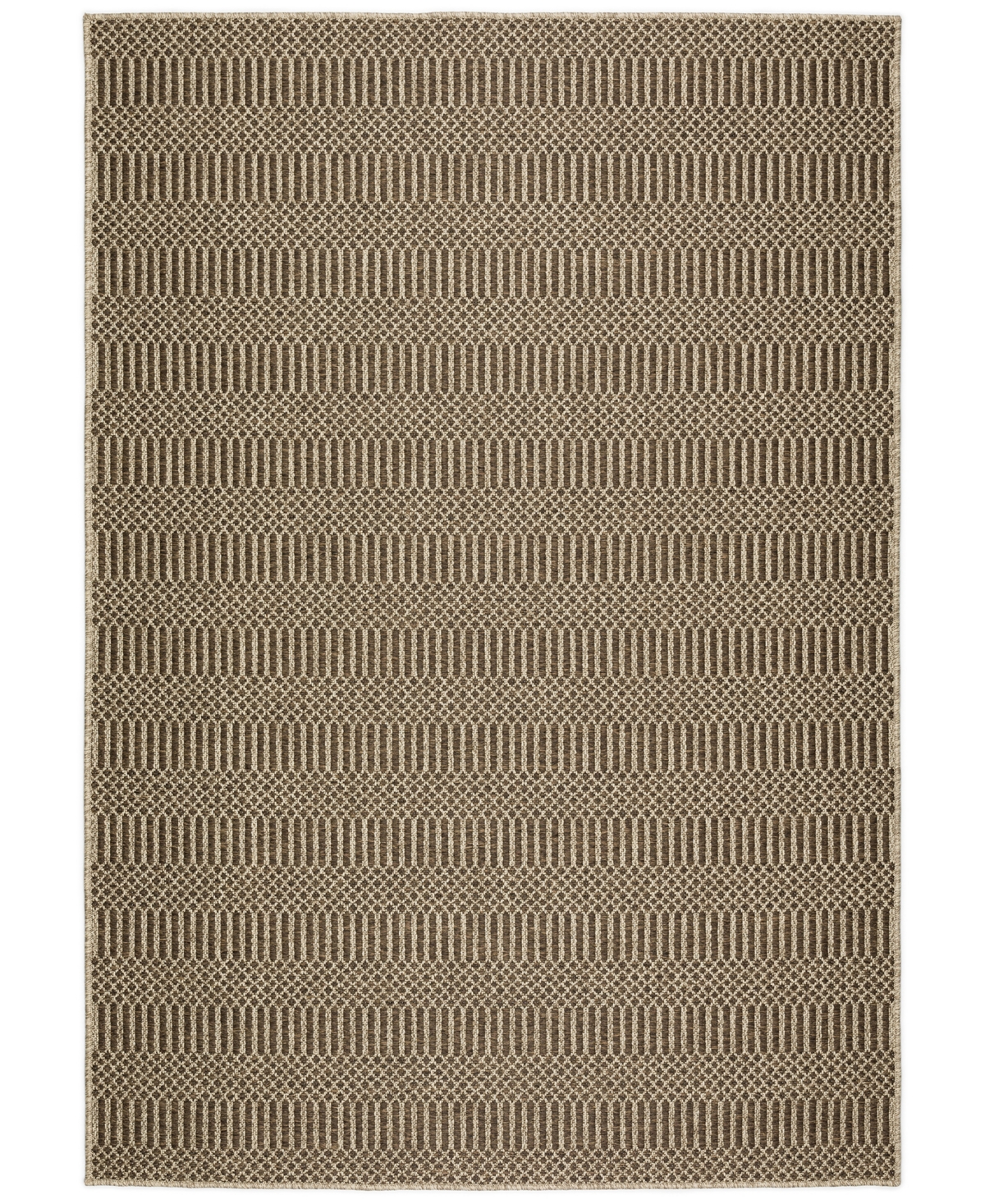 Shop D Style Nusa Outdoor Nsa4 8' X 10' Area Rug In Chocolate