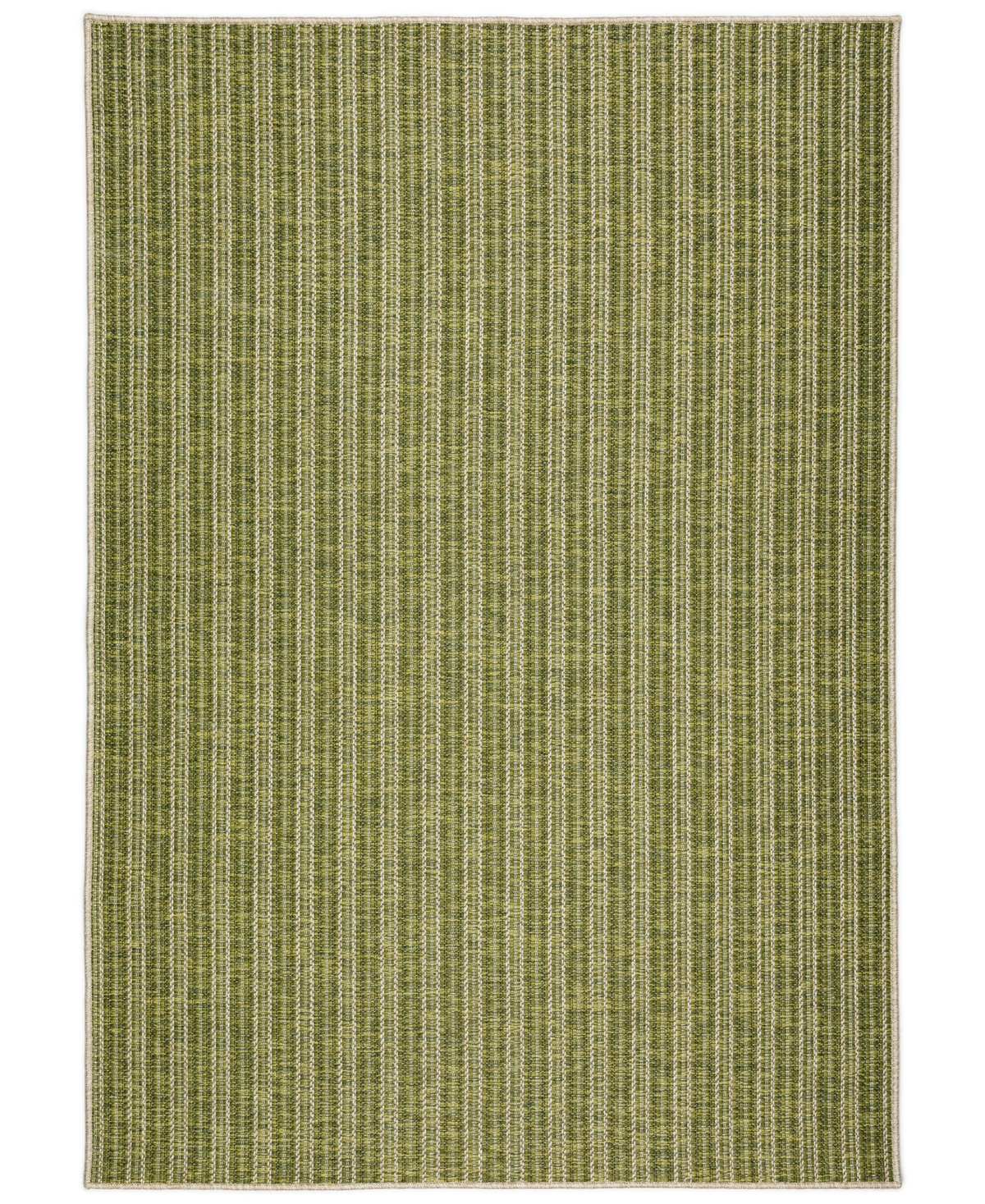 Shop D Style Nusa Outdoor Nsa2 3' X 5' Area Rug In Lime