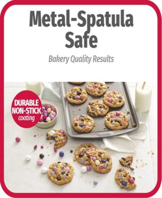 Good Cook 3 Pack 8X8 Baking Pan with 13" x 9" Bake Pan and 13" x 9" Cookie Sheet