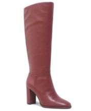 Red sale leather bootie