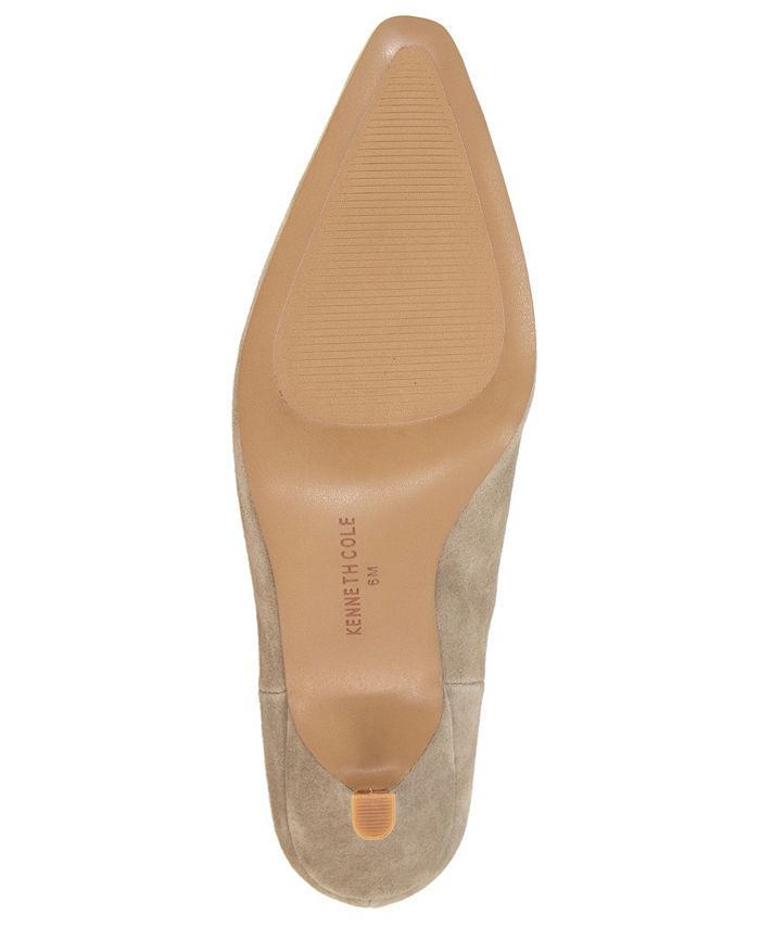 Kenneth Cole Stivaletto Meryl In Camoscio Nero - Tacco Kitten, Borchie, Taglia 39.5 EU - 4