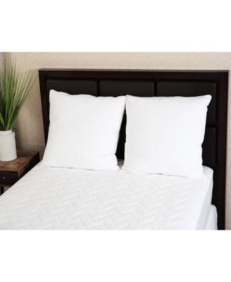 Circles Home European Size 100% Cotton Breathable Pillow Protector with Zipper – White (2 Pack)