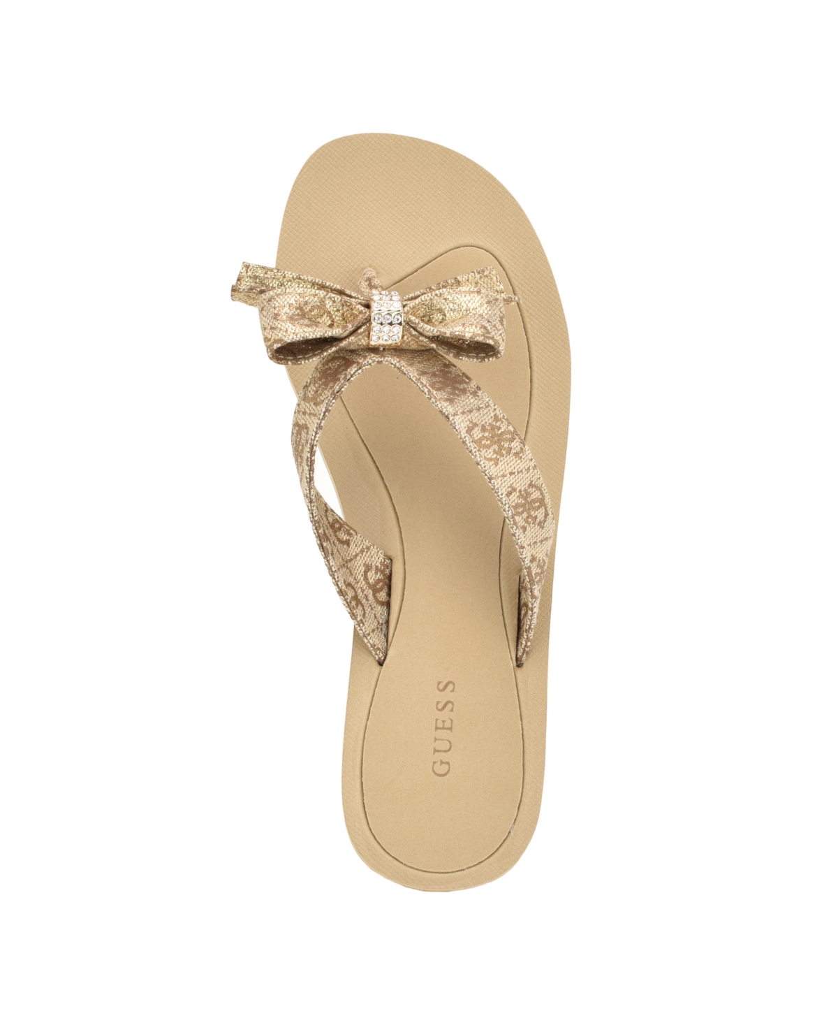 Guess Women's Tutu Eva Fashion Bow Detail Flip Flop Sandals