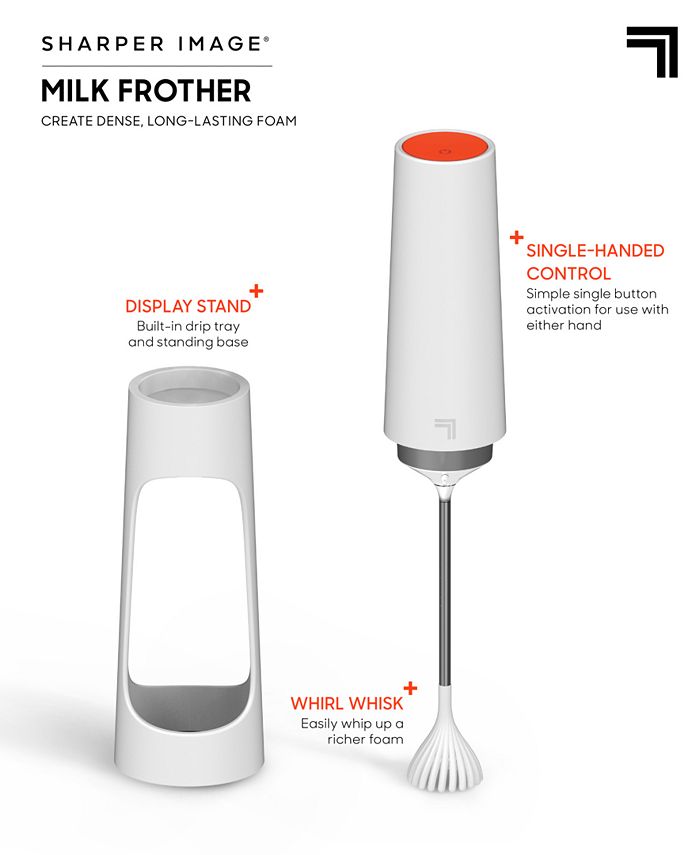 Sharper Image Milk Frother For Dense and Long Lasting Foam Creation