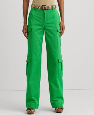 Lauren Ralph Lauren Women's Stretch Cotton Cropped Cargo Pants - Macy's