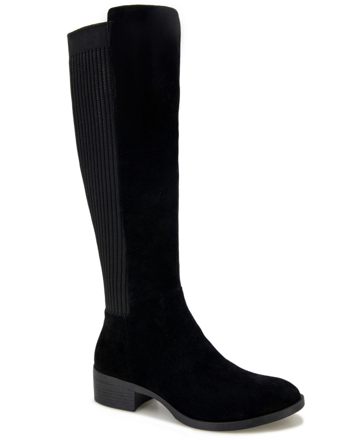 Shop Kenneth Cole New York Women's Levon Tall Shaft Riding Boots In Black Suede