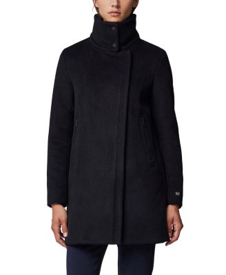 Soia & Kyo - Women's Puffer-Bib Asymmetric Zip-Front Coat