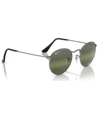 Men's Round Metal Chromance Polarized Sunglasses, Mirror Gradient RB3447