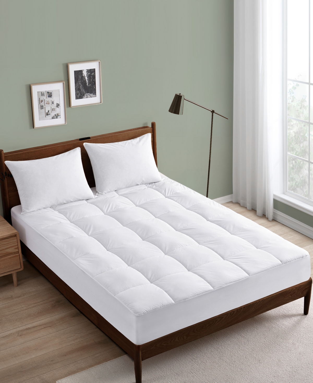 Shop Unikome 18" Deep Ice Cooling Mattress Pad, Queen In White