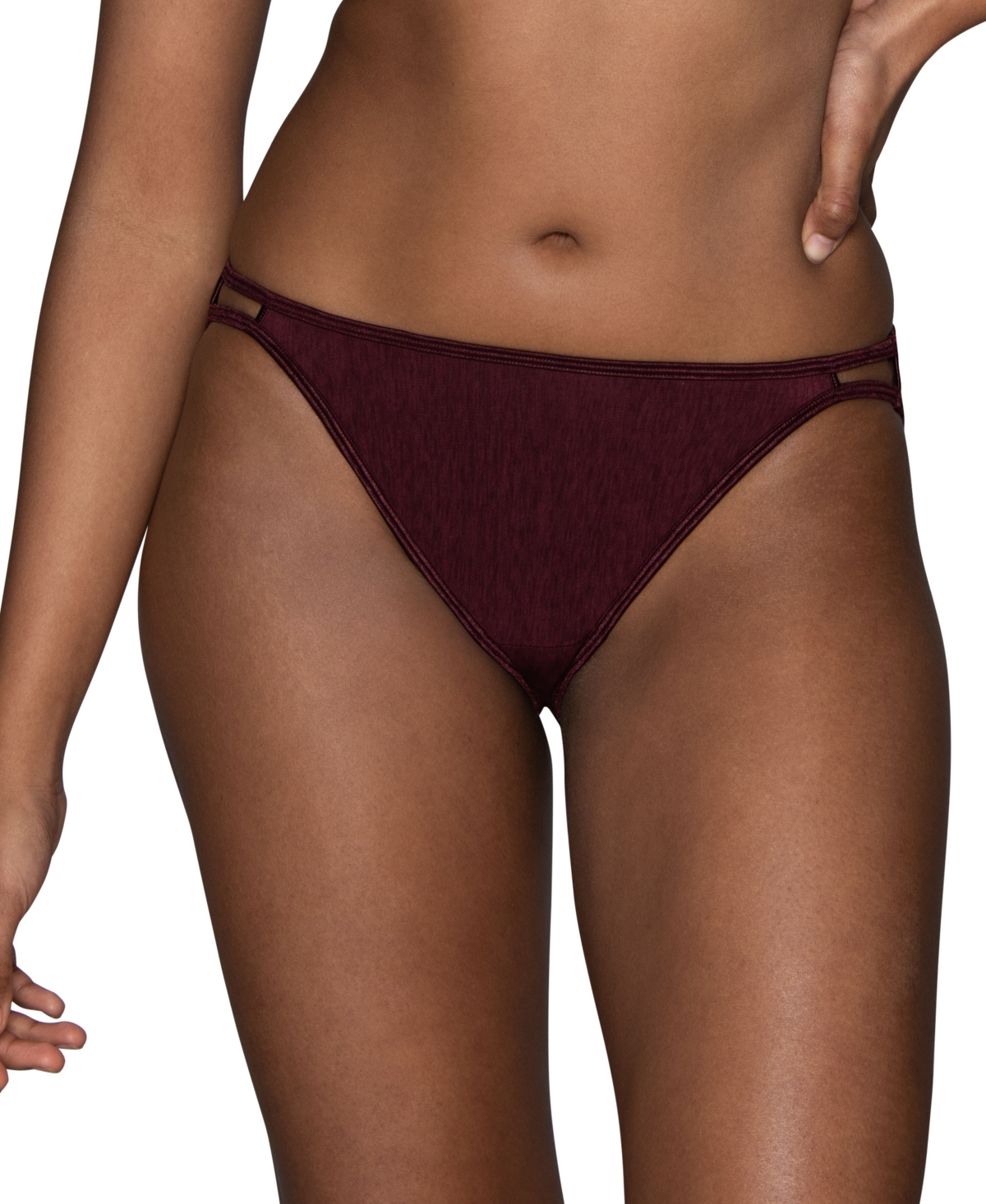 Vanity Fair Illumination String Bikini Underwear 18108 In Flushed Fig