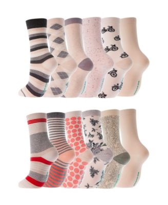 Women's Dress Crew Socks 12 Pack