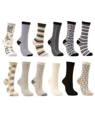 Women's Dress Crew Socks 12 Pack
