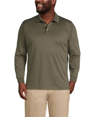 Big & Tall Long Sleeve Super Soft Supima Polo Shirt