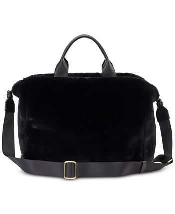 DKNY Hadlee Faux Fur Tote - Macy's