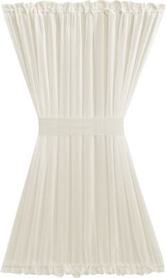 Luxurious Batiste Sheer French Door Curtain Panel With Tieback
