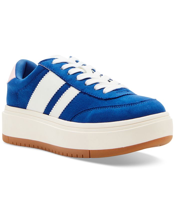 Blue store platform sneakers