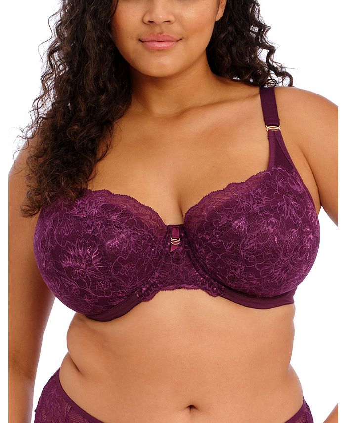 Elomi Womens Full Figure Brianna Underwire Padded Half Cup Bra El8081 Macys 