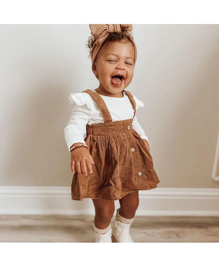 Bailey's Blossoms Toddler Girl Evie Ruffle Shoulder Top Macy's