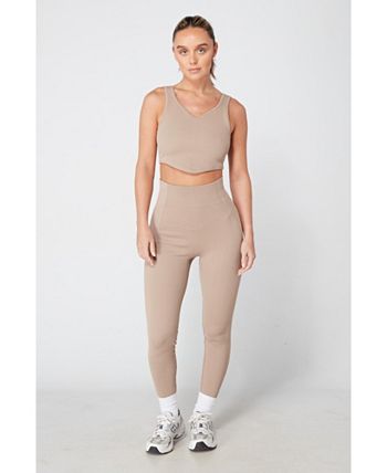 Twill Active Women's Seamless Ribbed Legging - Macy's