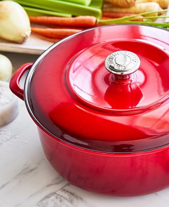Merten and Storck German Enameled Iron, Round Dutch Oven Pot with Lid &  Reviews
