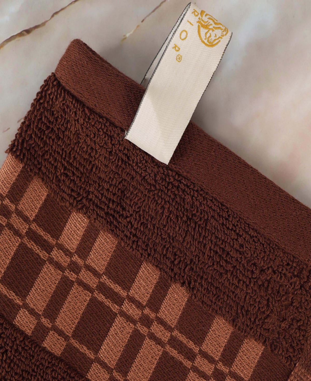 Superior Larissa Geometric Embroidered Jacquard Border Cotton 4-Pc. Bath Towel