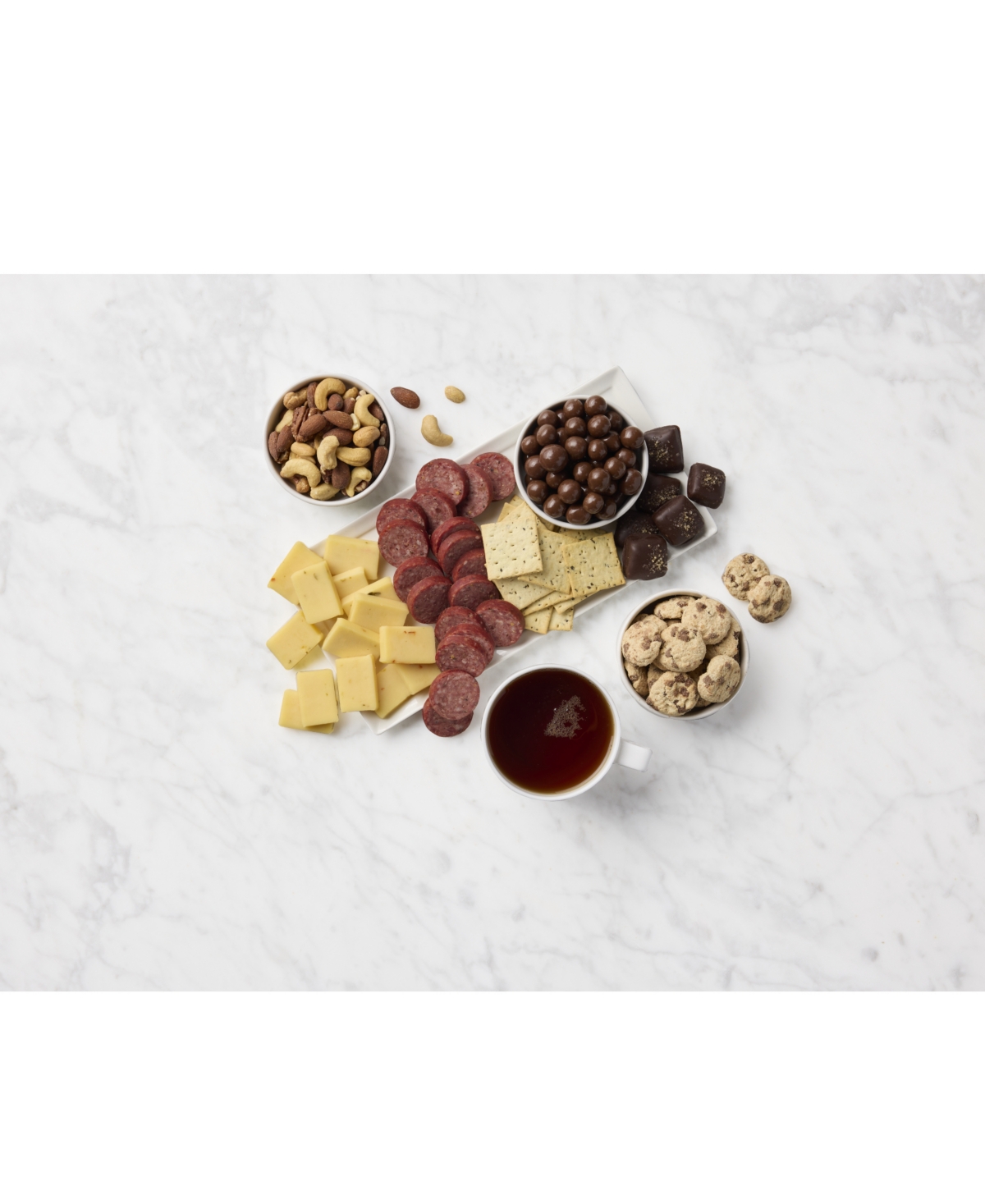 Hickory Farms Shimmering Silver Gift Tower, 9 Piece In No Color