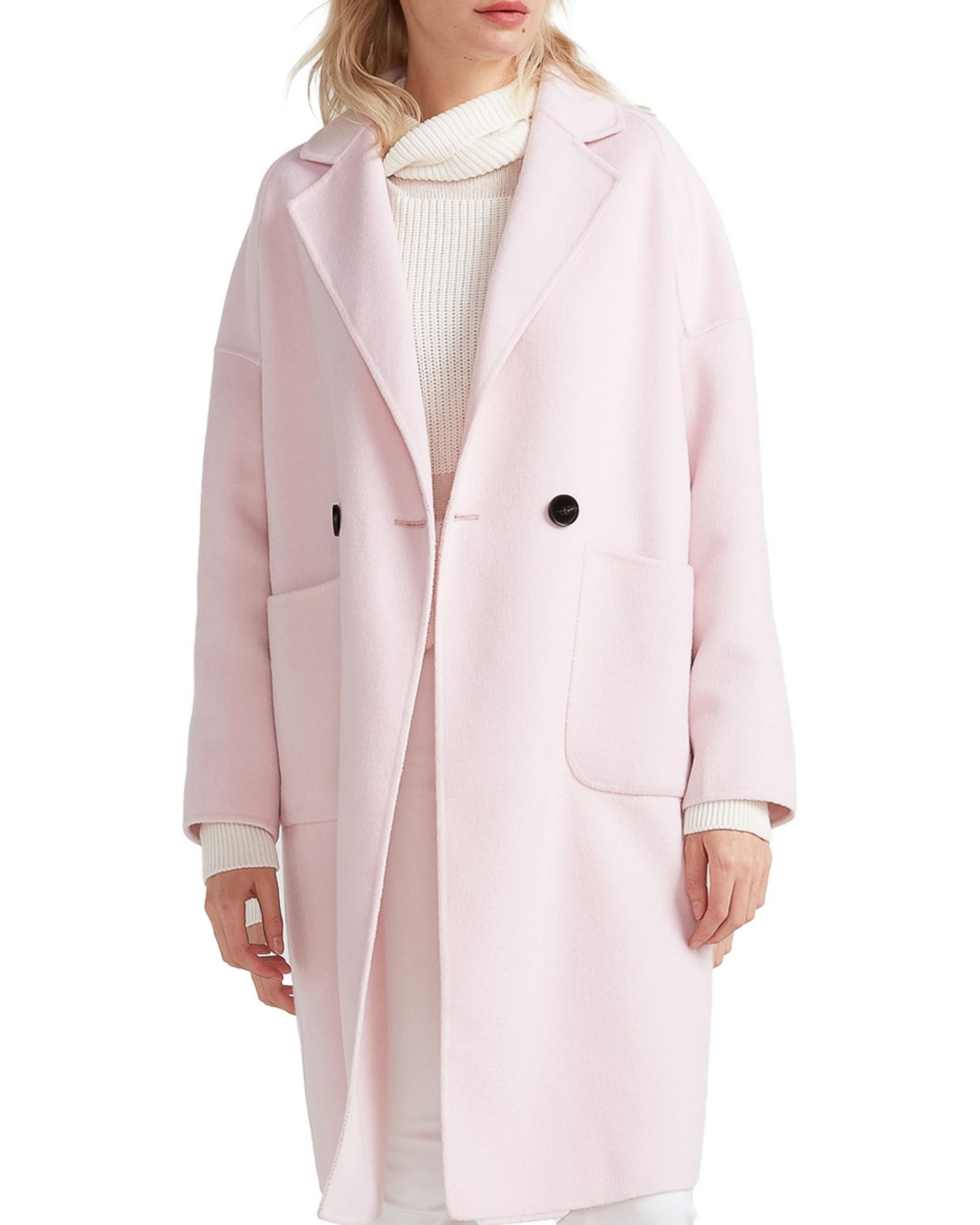 BELLE & BLOOM WOMEN BELLE & BLOOM PUBLISHER DOUBLE BREASTED WOOL BLEND COAT