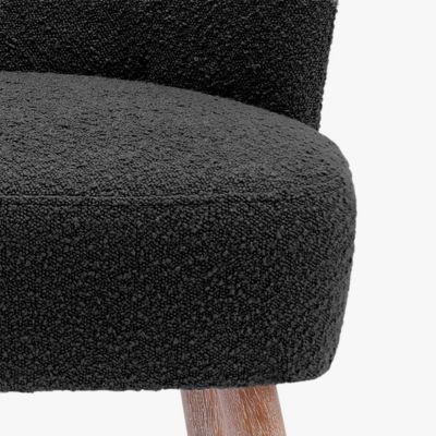 25.5" Wide Upholstered Boucle Accent Chair